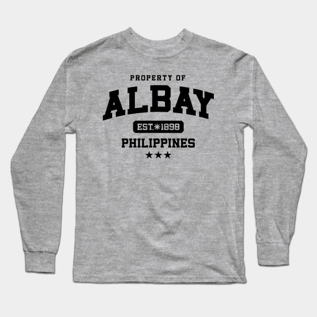 Albay - Property of the Philippines Shirt Long Sleeve T-Shirt by pinoytee